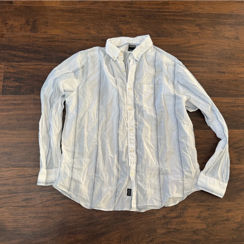 Todd Snyder XXL Button-Down Shirt Striped Long Sleeve Casual Cotton Menswear